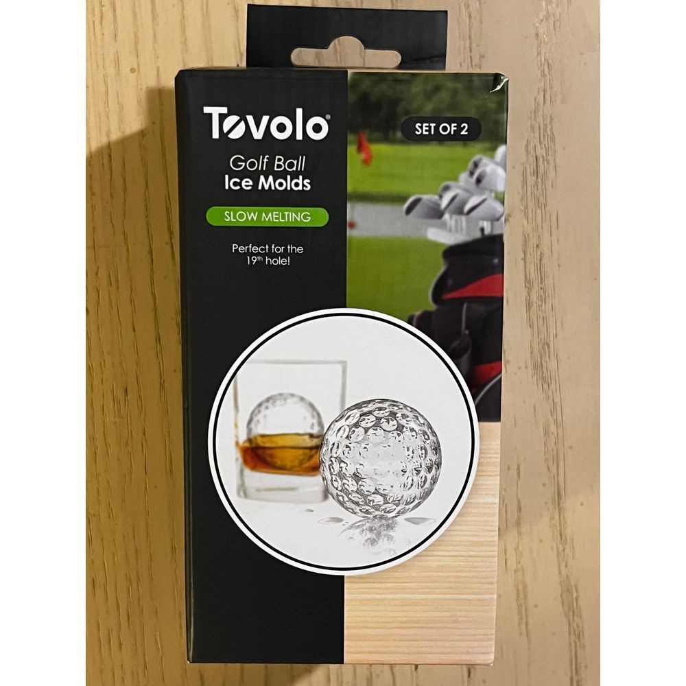 Tovolo Golf Ball Ice Molds Silicone‎ Sphere Makers Set of 2 Bar Cocktail
